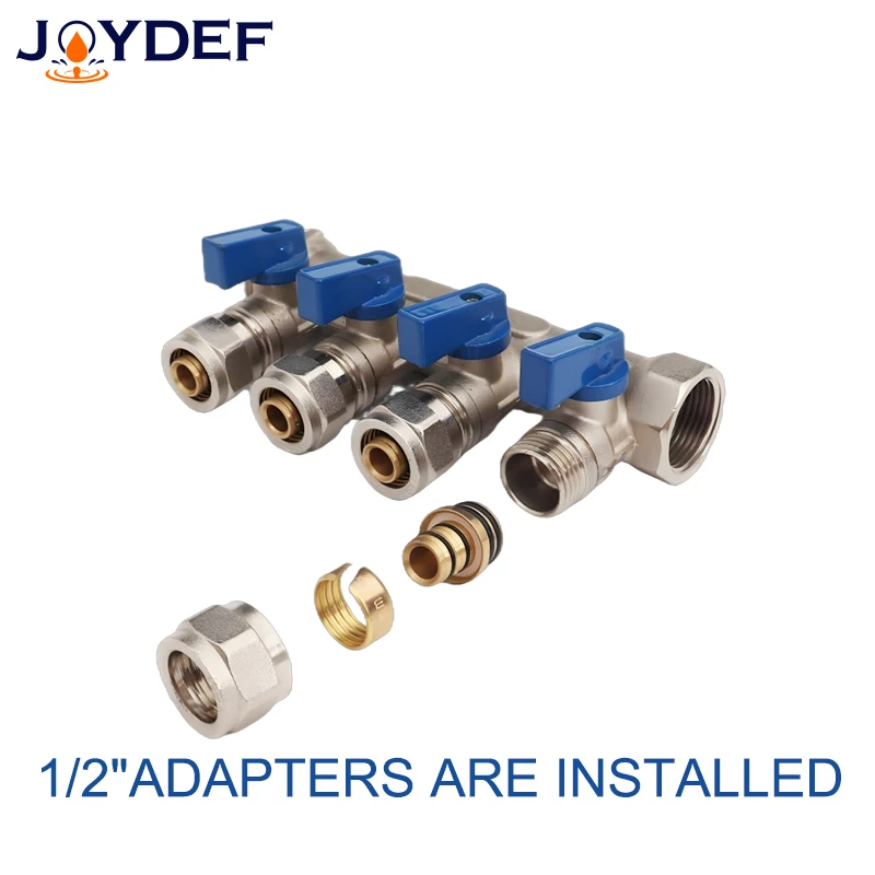 DN20 DN25 ABST PEX  2-6ways Brass Manifold Water Distribution Plumbing Manifolds