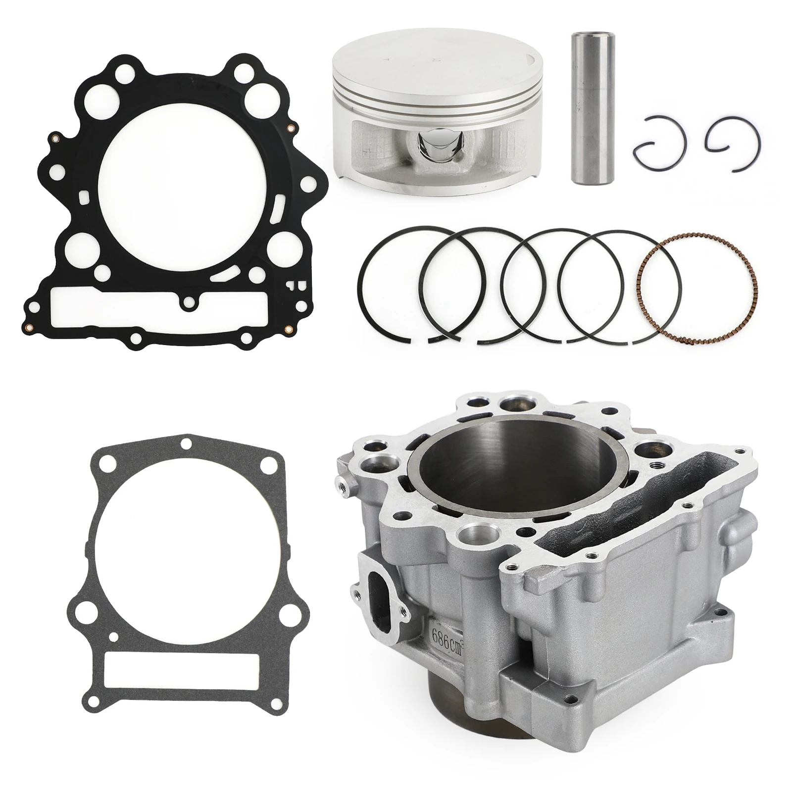 102mm Cylinder Jug Piston Top End Big Bore Kit For Yamaha YFM660 Raptor Grizzly Rhino 660 2001 2002 03 04 05 06 072008