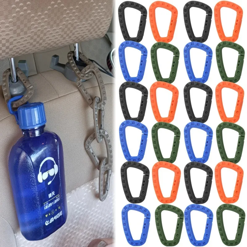 Mosquetón Quickdraw herramienta Clip correas correa mochila al aire libre hebilla Snap Lock campamento escalada bolsa táctica gancho para colgar cierre duradero