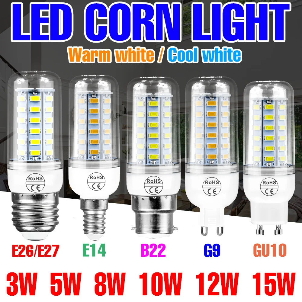 15W Led Corn Bulb A…