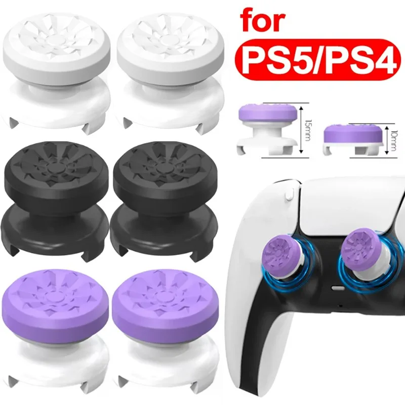 High-Rise Stick Caps for Playstation PS4 PS5 Joystick Controller Analog Sticker Cover Joystick Caps for PS4/PS5/8BitDo Ultimate