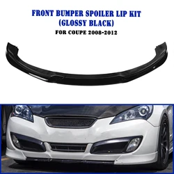 For Hyundai Genesis Coupe 2 Door 2008-2012 Front Bumper Spoiler Lip Carbon Fiber Look/Gloss/Matte Black Lower Splitter