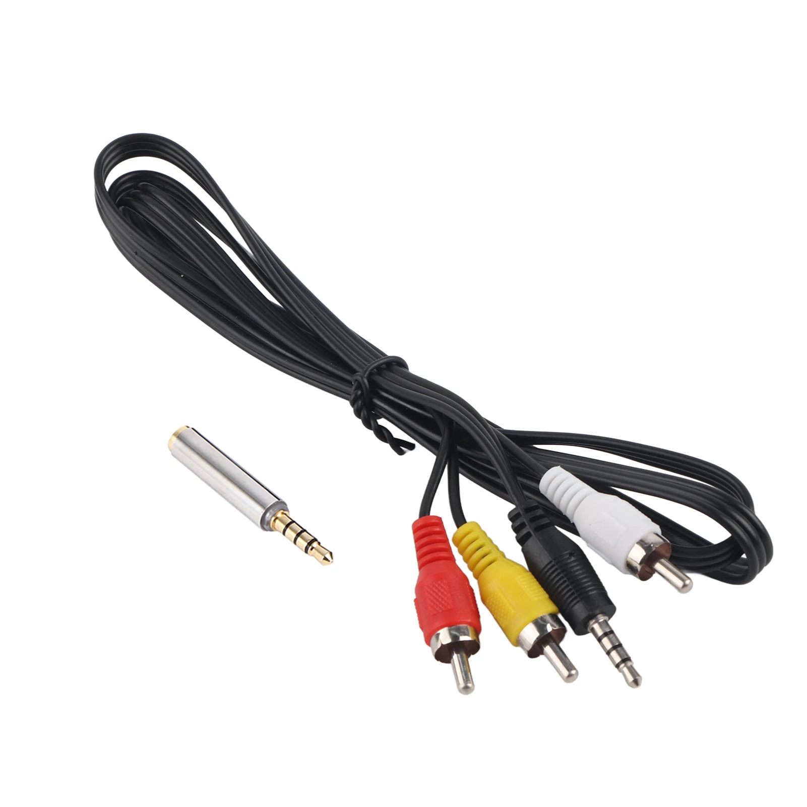 

AV Video Wire 1 Input 3 Output Sturdy Long Service Life Practical Convenient Easy To Use AV Wire for 2 B+