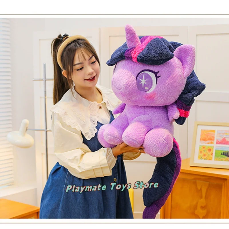 90Cm Q Editie Anime My Little Pony Prototype Pluche Pop Anime Zacht Kussen Meisje Fluttershy Sofa Ornamenten Kinderspeelgoed gift