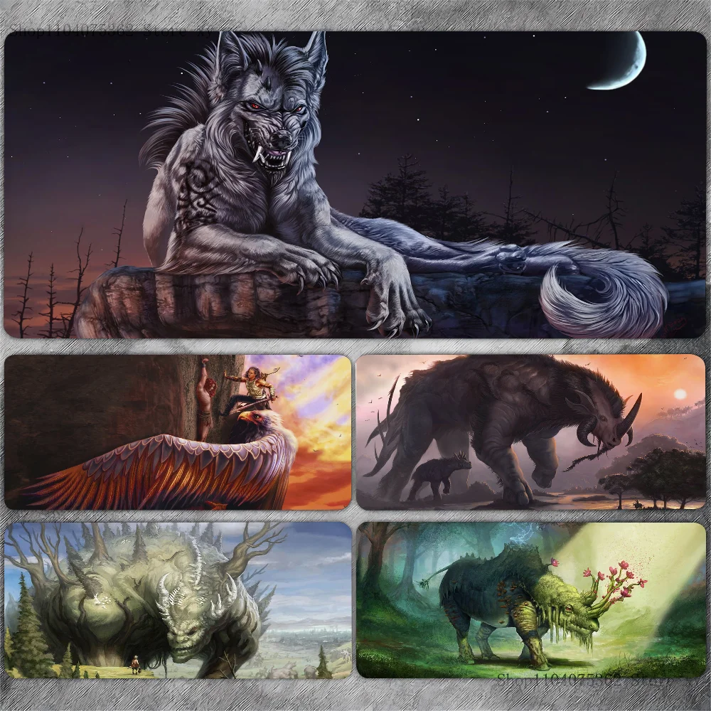 HD M-Mythical B-Beast Non-slip Mouse Pad Suitable For Office Computers Laptops E-sports Game Desk Mats XXL Keyboard