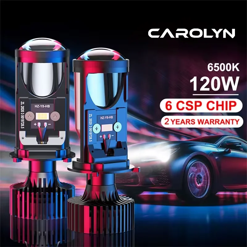 

CAMOTO 80W 15000LM Auto Lamp Mini Lens LED H4 Bulbs Headlight Car Motorcycle Dual Projector Len LED Automotive Moto 12V 24V