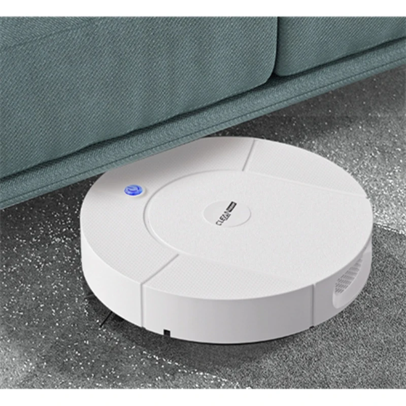 Automatic Mopping Robot Vacuum Cleaner 3in1 Smart Home Wireless Sweeping Wet and Dry Ultra-Thin Cleaning Machine White-A27R