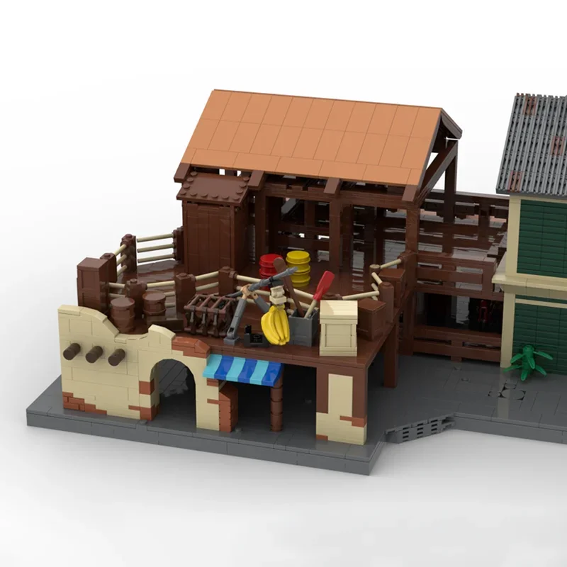 Moc Bausteine Dschungel Kreuzfahrt Boothaus Technologie Modulare Ziegel Modell Geschenke Weihnachten Spielzeug DIY Sets Montage