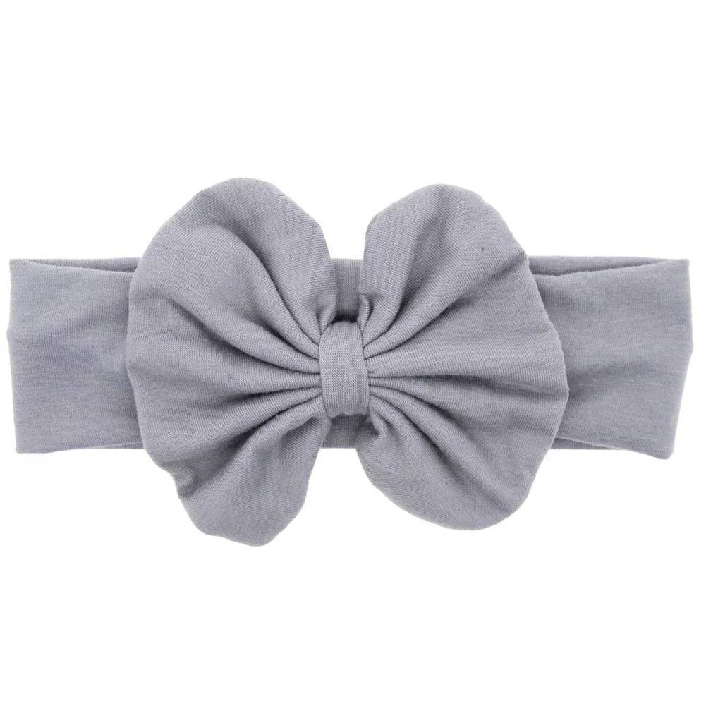 

8pcs Girl Cute Bowknot Elastic Birthday Gift Baby Headband Photography Dress Up Party Daily Photo Prop Hair Band Solid Headwrap