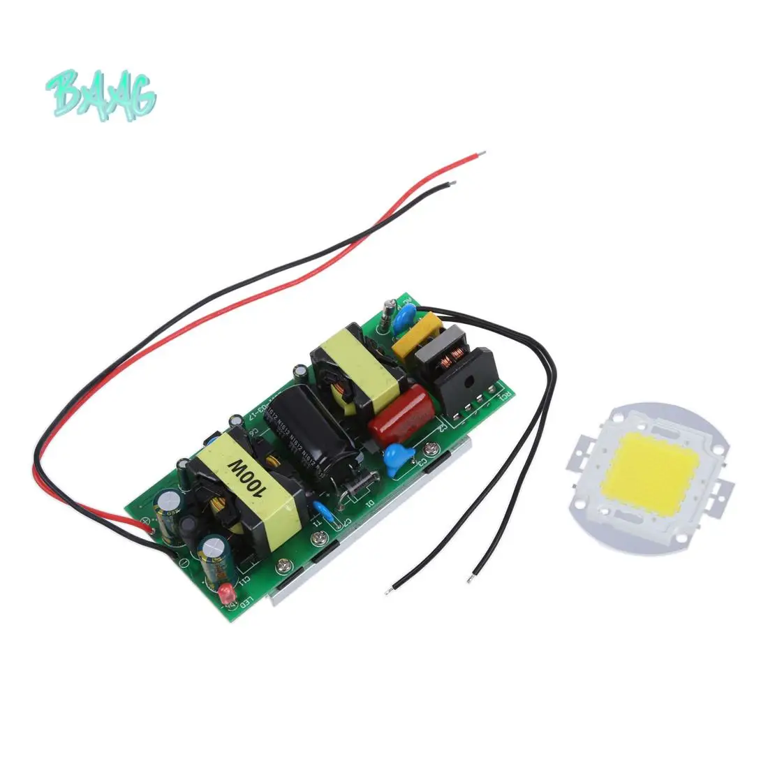 

BAAG-100W Чистая белая светодиодная лампа питания + драйвер питания 100 Вт переменного тока 85 В-265 В