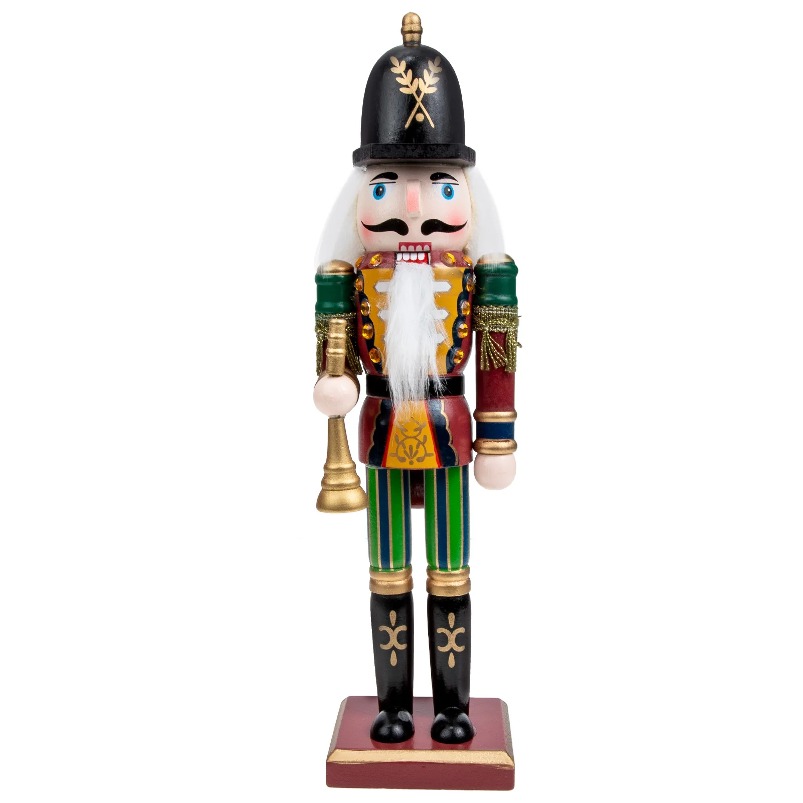 

Christmas Nutcracker 30CM Wooden Nutcracker Wooden Desktop Decor Craft Gift Home Hotel Xmas Table Adornment Figurine