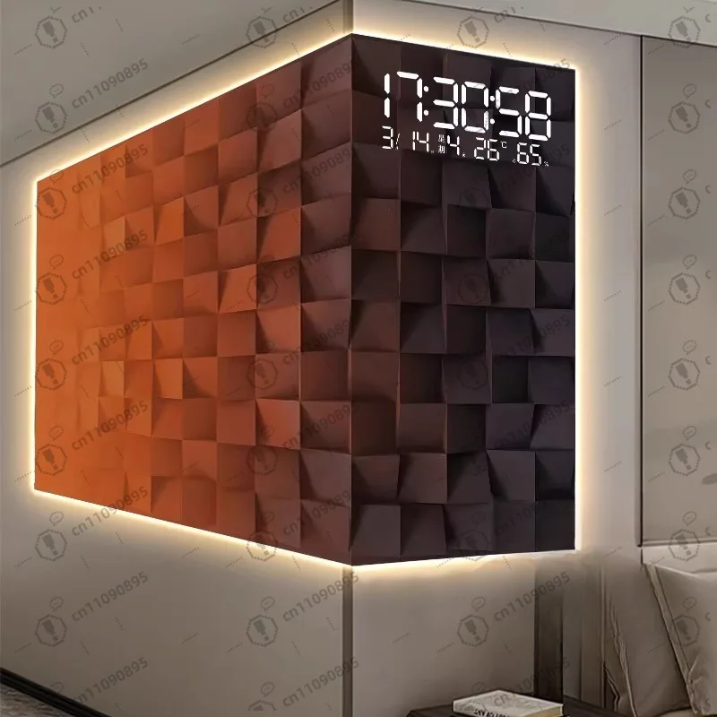 

Градиентные квадраты, угловые украшения для гостиной, часы, настенные часы, входа, углы столовой, фоны, стены