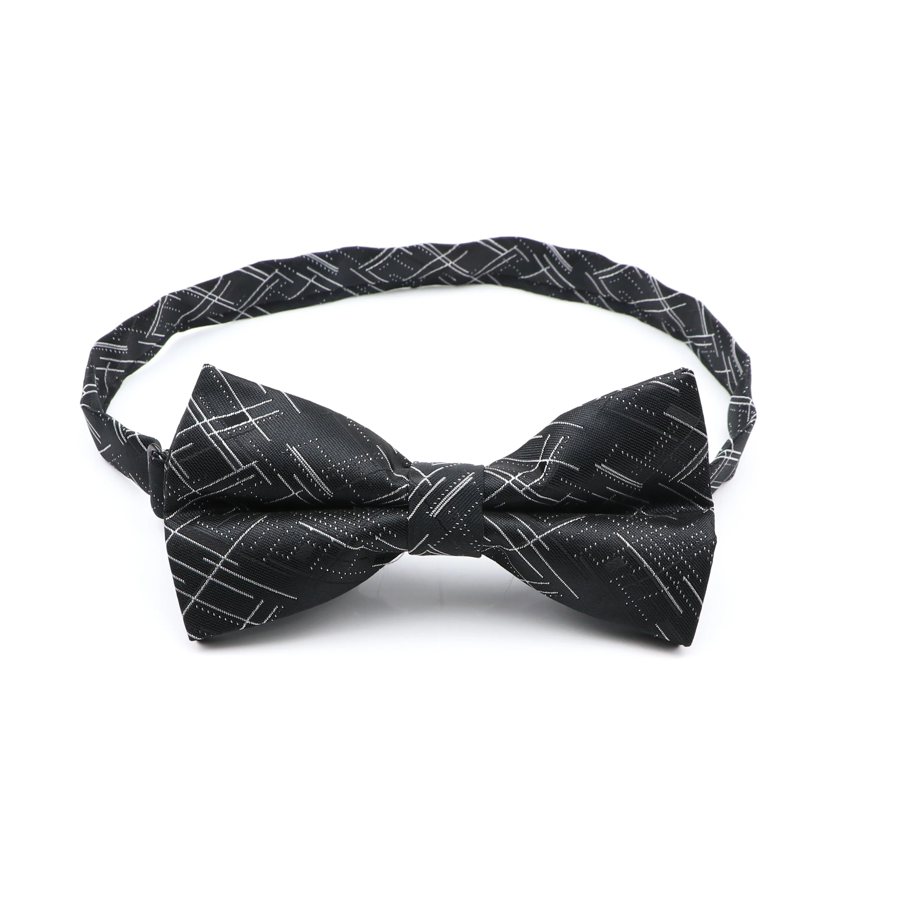 Papillon alla moda modello geometrico papillon in poliestere nuovo Design farfalla festa di nozze Bowknot accessori per l\'abbigliamento quotidiano