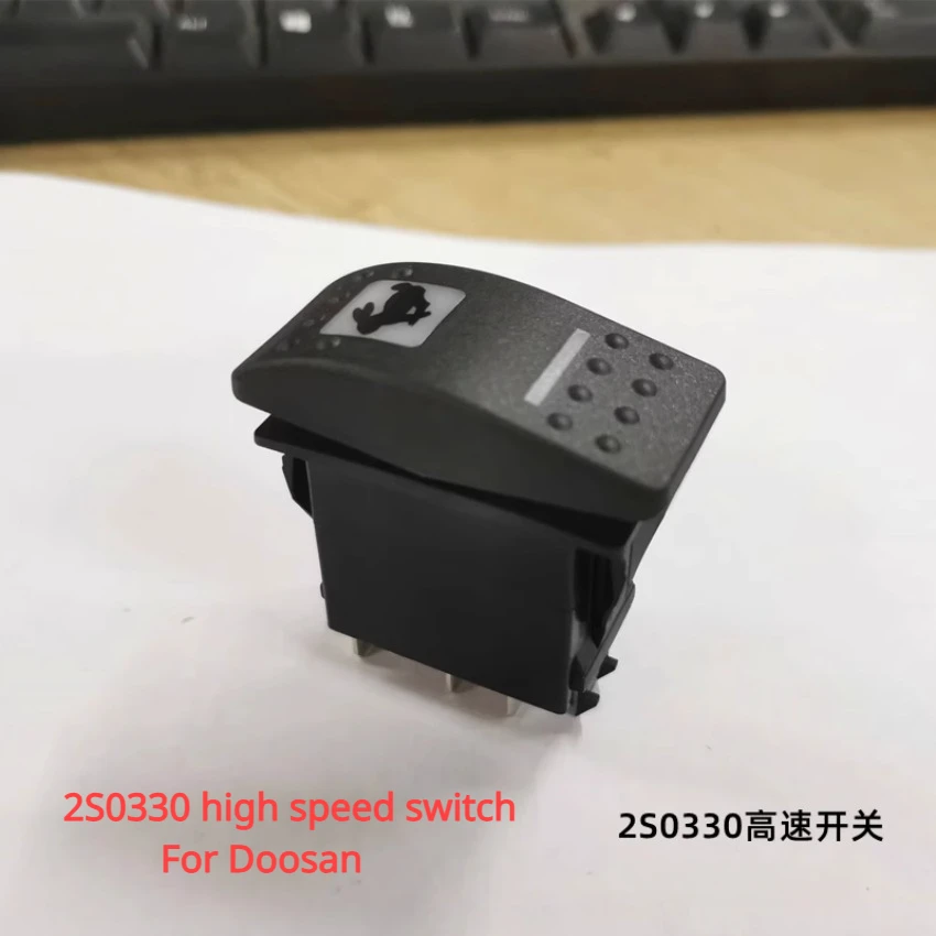 2S0330 2S-0330 Control Speed Rocker Button Switch for Doosan Daewoo DH Construction Machinery Parts Excavator Accessories New