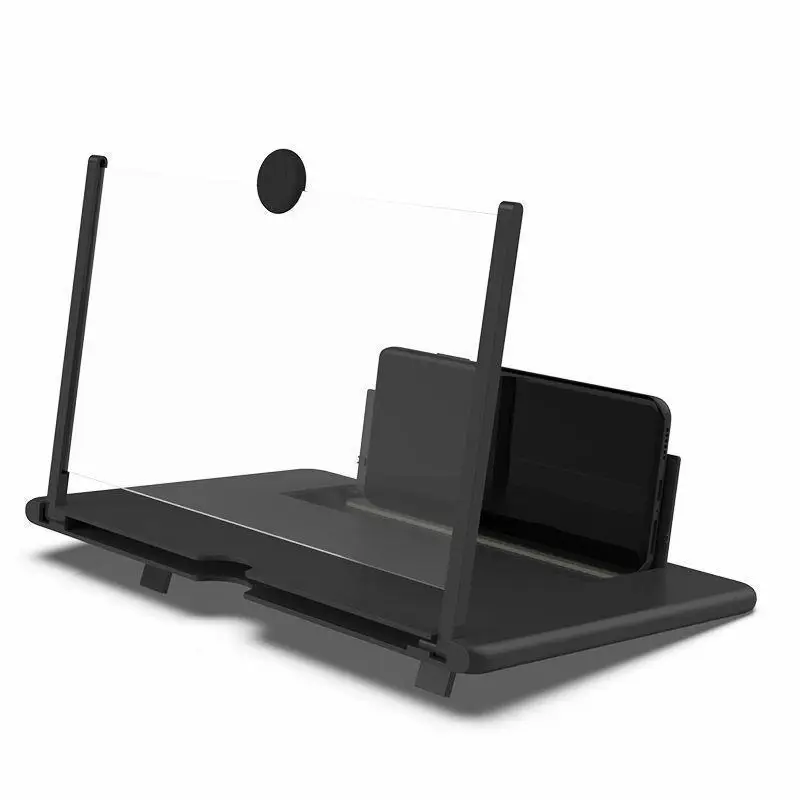 

12-дюймовая выдвижная лупа для экрана мобильного телефона, креативная эластичная настольная увеличительная подставка для мобильного телефона с 3D-разъемом