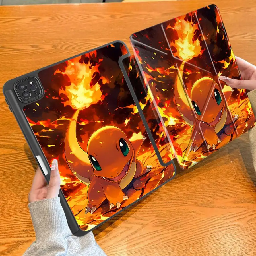 CharmanderS And BulbasaurS With Pen Slot Cover Tablet Case For iPad Pro M4 13 2025 2026 10th Gen Mini 7 6 5 12th Air 8 M2 M3 3