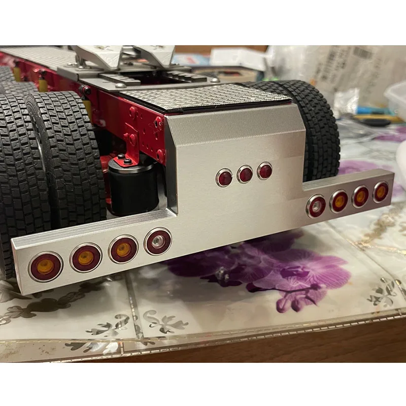 Metall-Rücklicht mit Engelsaugen für 1/14 Tamiya RC Truck Car für King Hauler 56344 56301 DIY-Teile Spielzeug-LKW DIY-Zubehör Spielzeug – Detail 1
