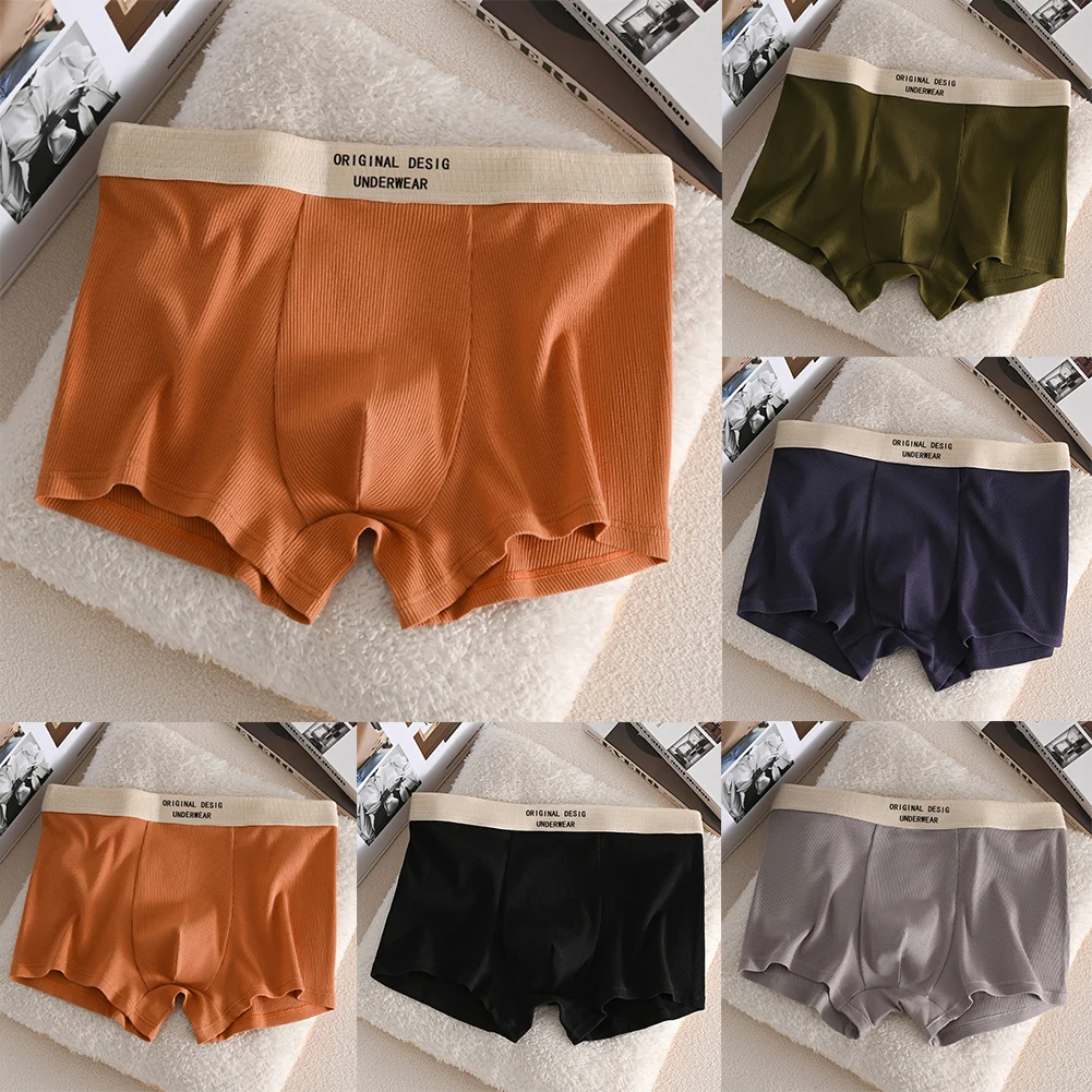 Comfortable Daily Wear Mid-rise Trunks Breathable Underpants Breathable Mid-rise Underwear Cotton 95 Cotton Fabric