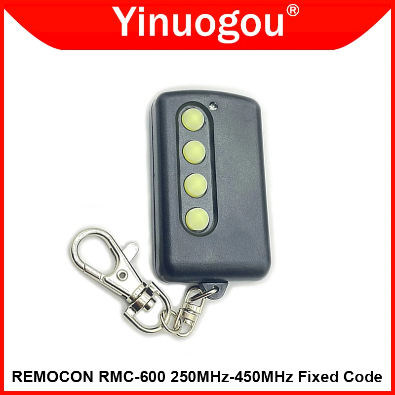 

Remocon RMC 600 RMC600 RMC-600 250MHz-450MHz Fixed Code Garage Door Remote Control Duplicator Gate Opener Command Transmitter