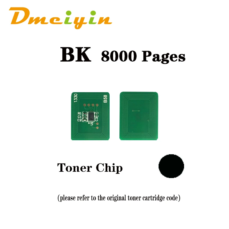 for OKI C612dn AU/AP/JP Version 8K/6K Toner Chip  BK C M Y Color