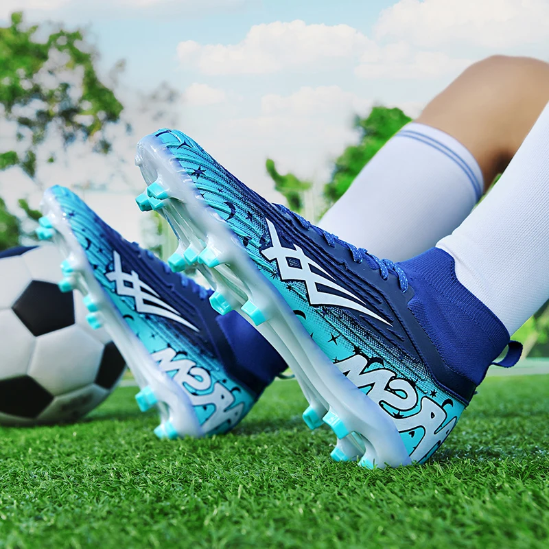 Mens Soccer Shoes Womens Football Cleats Outdoor Training Soccer Cleats Men Non-slip Soccer Cleats For Competitions AG 2024 New