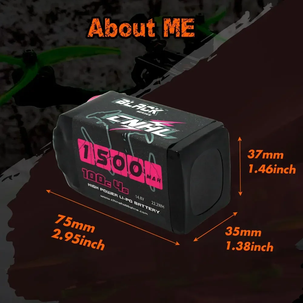 Imagem -04 - Bateria Lipo com Plug Xt60 4s 6s 14.8v 22.2v 1300mah 1500mah 100c para rc Fpv Avião Quadcopter Helicóptero Drone Pcs