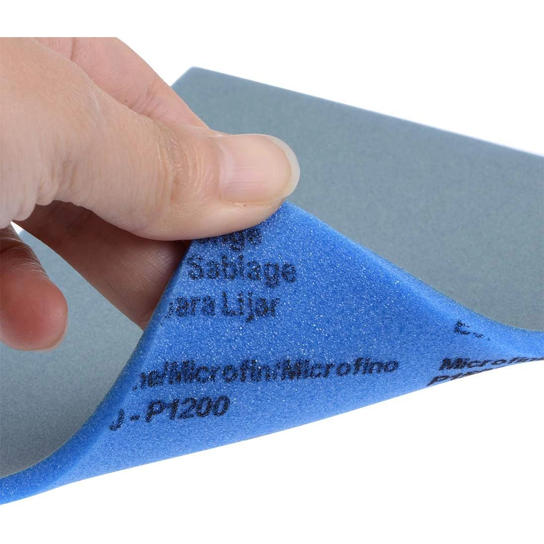 3er-Pack Schleifschwamm mit Körnung 320-1500, 4,5 x 5,5 x 0,2 Zoll, ultrafeiner Handschleifschwamm für Trocken- und Nassanwendungen, flexibel – Detail 7