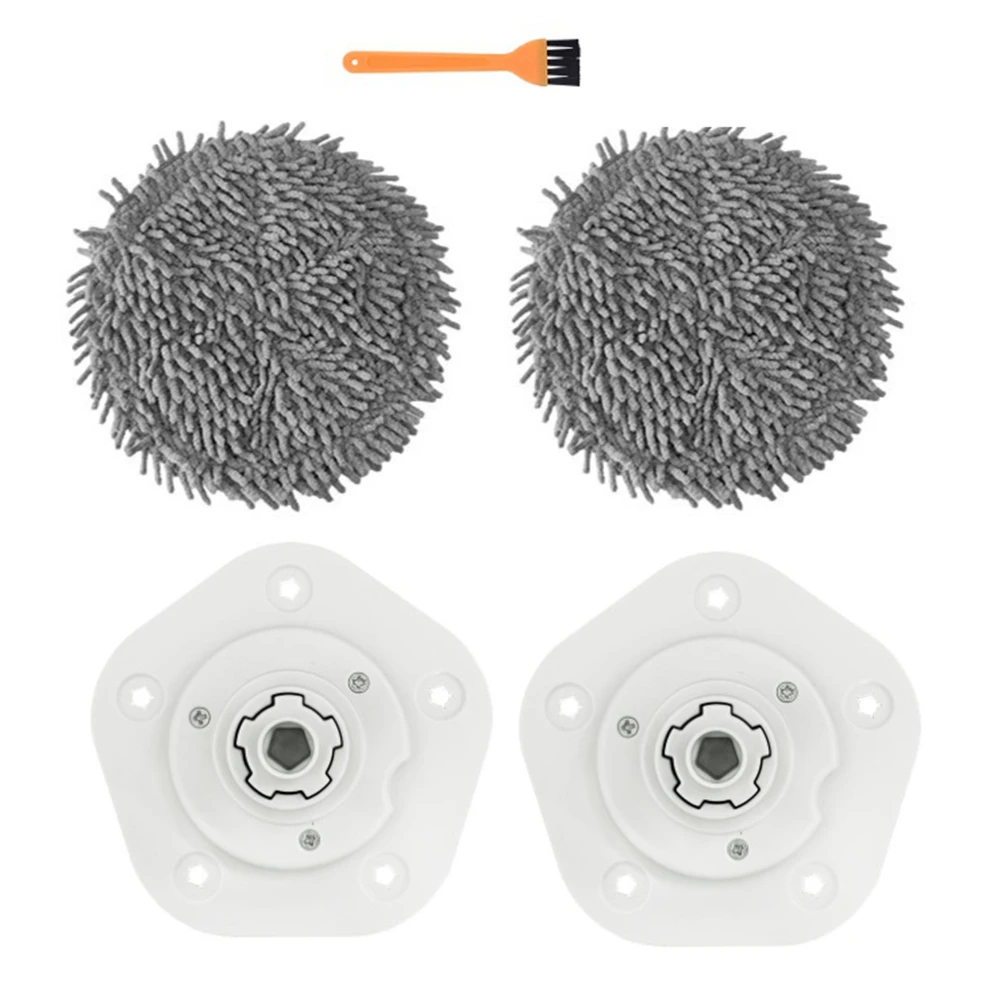 A58E-5PCS Suku Cadang Pengganti untuk XiaoMi Mijia Pro STYTJ06ZHM Robot Penyedot Debu Dapat Dilepas Tempat Kain Pel Sikat Pembersih