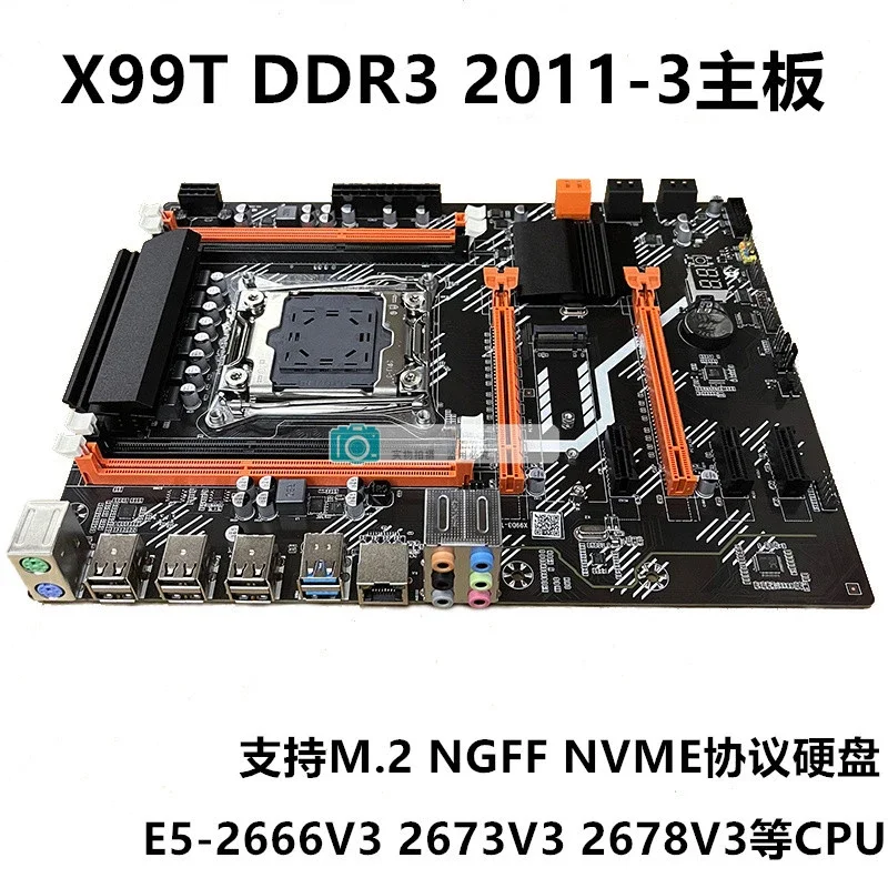 

New X99T main board 2011-3 desktop ECC server DDR3 X99 E5 2666v3 2678V3V4