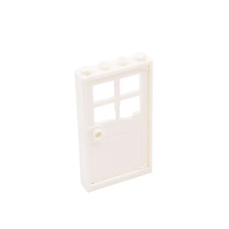 5pcs Small Building Block Doors 1x4x6 Building Block Accessories Double Opening Compatible with Lego Part 60596+60623