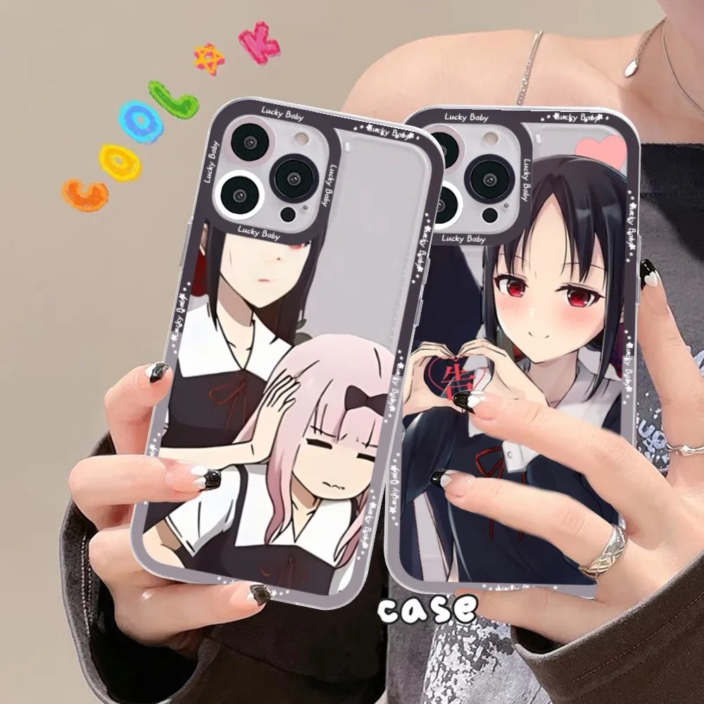 Kaguya Sama Love is War Phone Case For iPhone 15 11 12 13 14 Mini Pro Max XR X XS TPU Clear Case