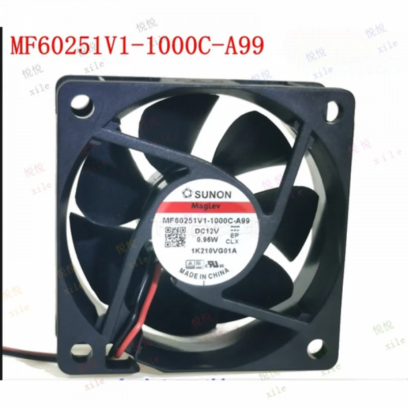 

LL ДЛЯ SUNON MF60251V1-1000C-A99 DC12V 0,96 Вт 6025 6 см 2-проводной охлаждающий вентилятор