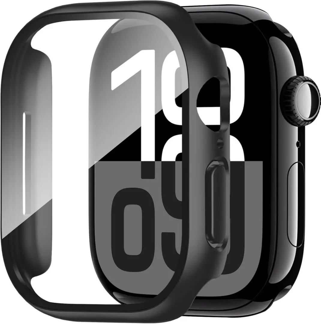 Ультратонкий жесткий чехол из закаленного стекла для ПК, защитная пленка для экрана Apple Watch Series 10, 42 мм, 46 мм
