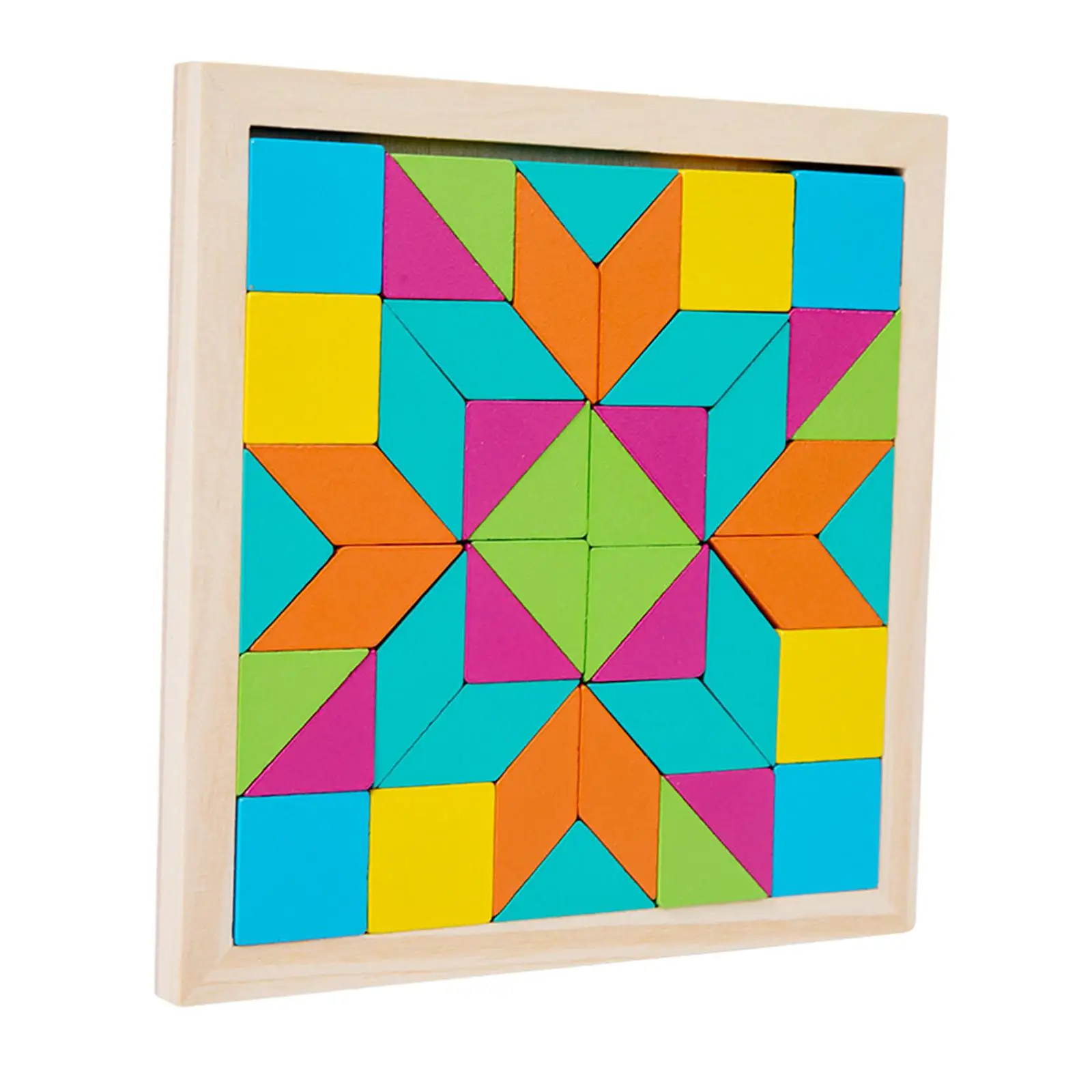 Geometrische Vormen Blokken, Patroonblokken Kinderen Tangram Educatief Speelgoed, Roadtrip Games, Houten Patroonblokken Voor Kinderen