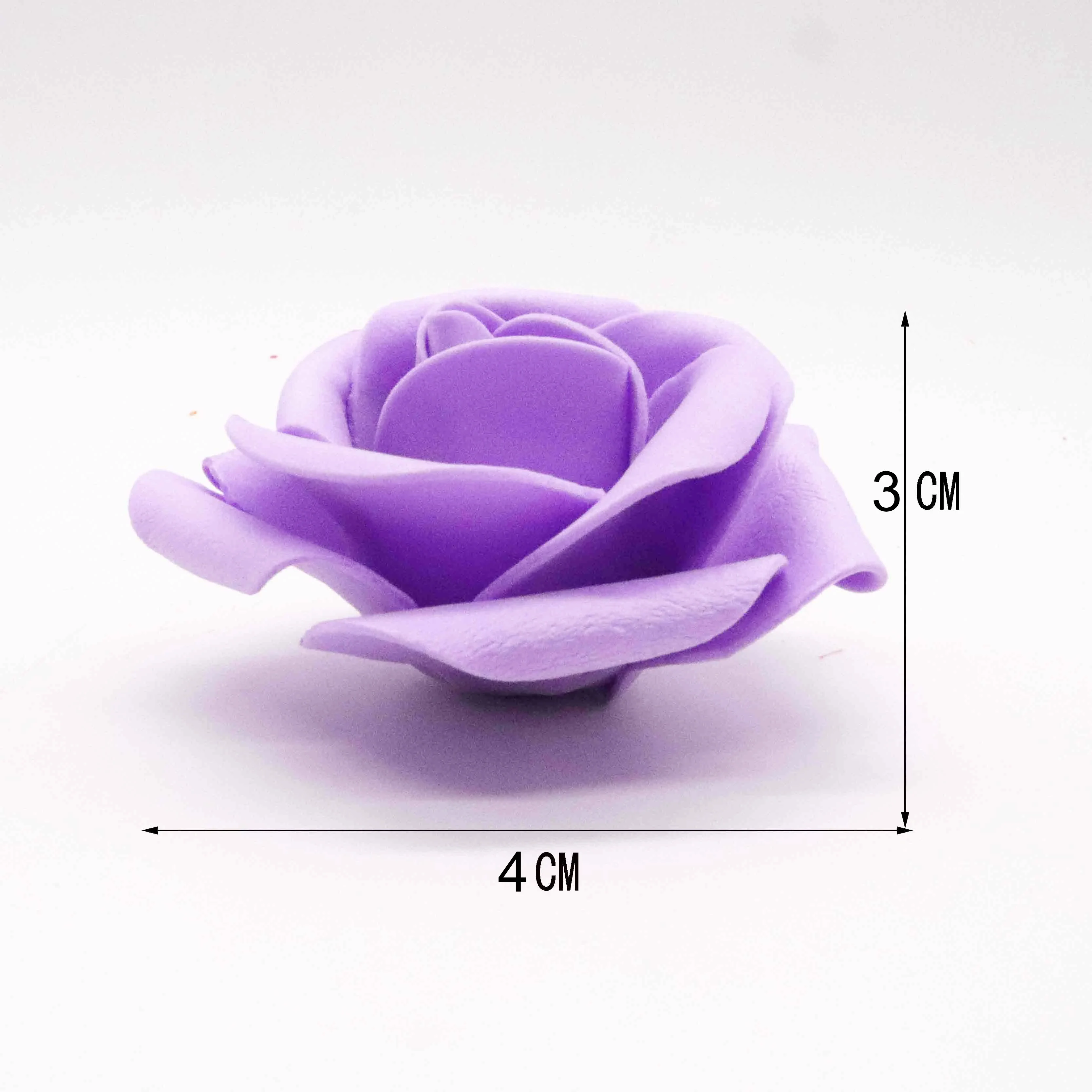 4cm 30 개/몫 큰 PE 거품 장미 인공 꽃 머리 홈 웨딩 장식 DIY Scrapbooking 화환 가짜 장식 장미