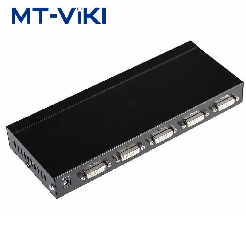 

MT-VIKI 4 Port DVI Splitter Video Distributor 1 Input 4 Output Multiple LCD Monitor Sync Display1920x1080 resolution MT-DV4H