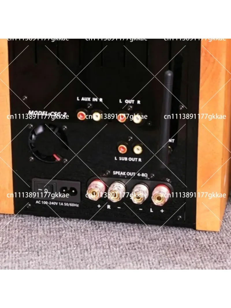 CD Deck with Built-in Amplifier Desktop Stereo Speaker System for Home Entertainment
