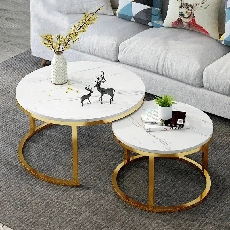 Designer Coffee Table Storage Stands Desks Round Marble Table Corner Tea Side Living Room Wohnzimmer Tisch Nordic Furniture