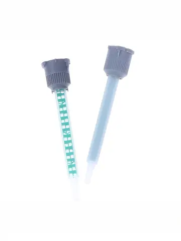 10개 플라스틱 에폭시 접착제 혼합 노즐 정적 혼합 노즐 MB5-16L 혼합 튜브 (1:1 비율) AB 글루 건 액체 믹서용