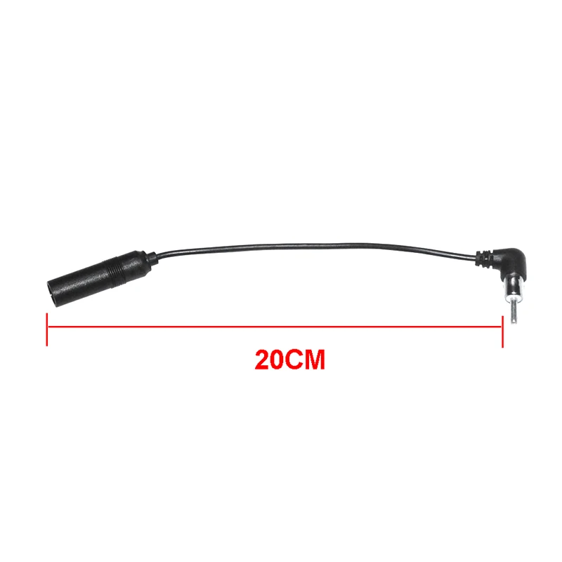 Car Stereo Audio Radio Antenna Adapter Vehicle FM Radio Aerial Extension Car General Elbow Antenna Male To Female Plug Cable view 3