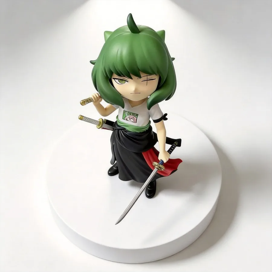 

One Piece & Spy x Family Anya (Cosplay Zoro) Model 18cm Collectible Anime Collection Gift for Fans