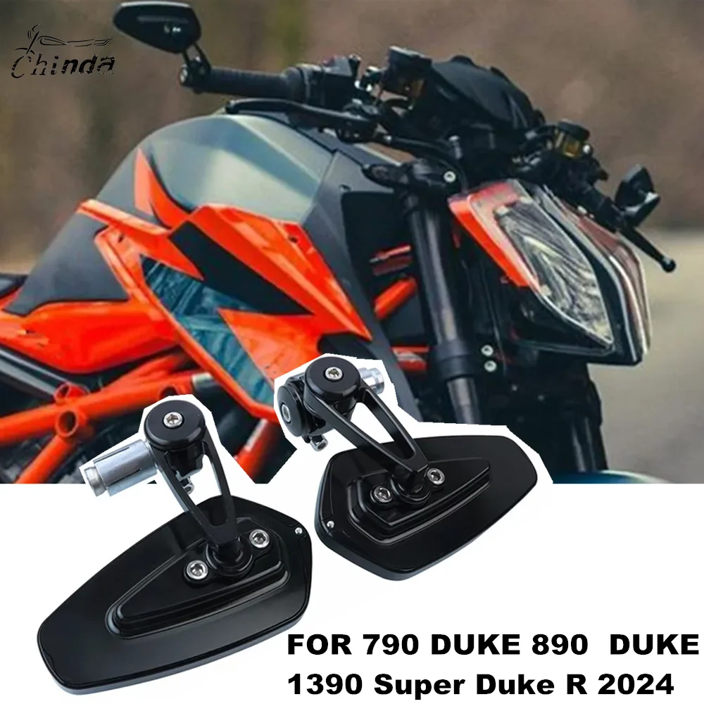 FOR KTM 1390 Super Duke R 790 Duke 890 Duke / R /GP 2024- Motorcycle Handlebar Mirror CNC Rear View Mirror