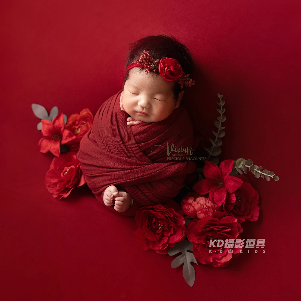 الوليد التصوير الدعائم فراشة جميلة النمذجة نمط تمتد التفاف عقال زهرة اصطناعية لدعائم صور الاستوديو #5