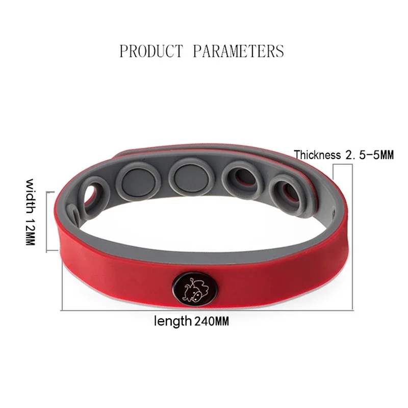 Zodiac Anion Balance Silicone Bracelet Can Adjust Lettering Waterproof Static Electricity Improve Sleep Relieve Wrist Pain