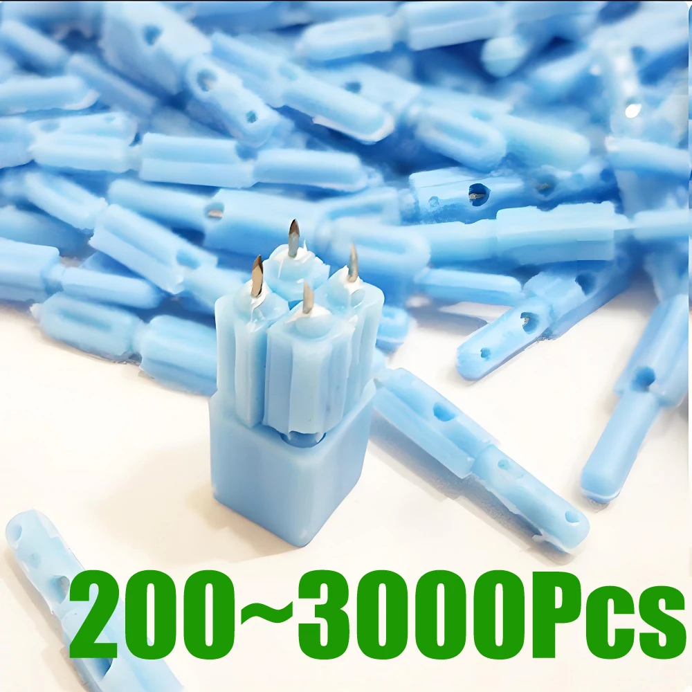 

200-3000 шт., иглы для фиксации крови с несколькими четырьмя головками, 21 г, коллекция с 4 головками, шипы, игла для банок крови, бантик, ручка-ланцет