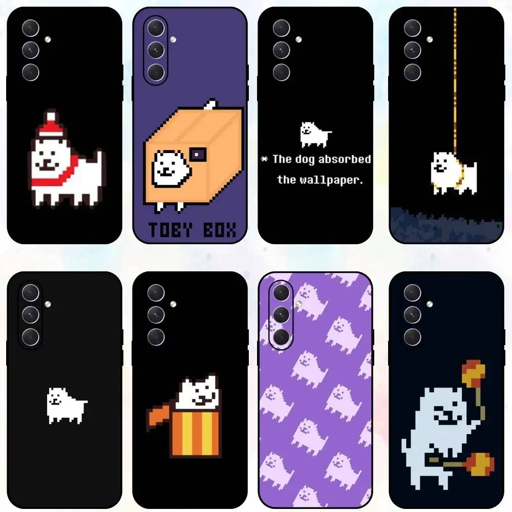 

U-Undertale Annoying Dog Phone Case For Samsung Galaxy A73,A72,A71,A70,A53,A52,A51,Others Soft Black Shell