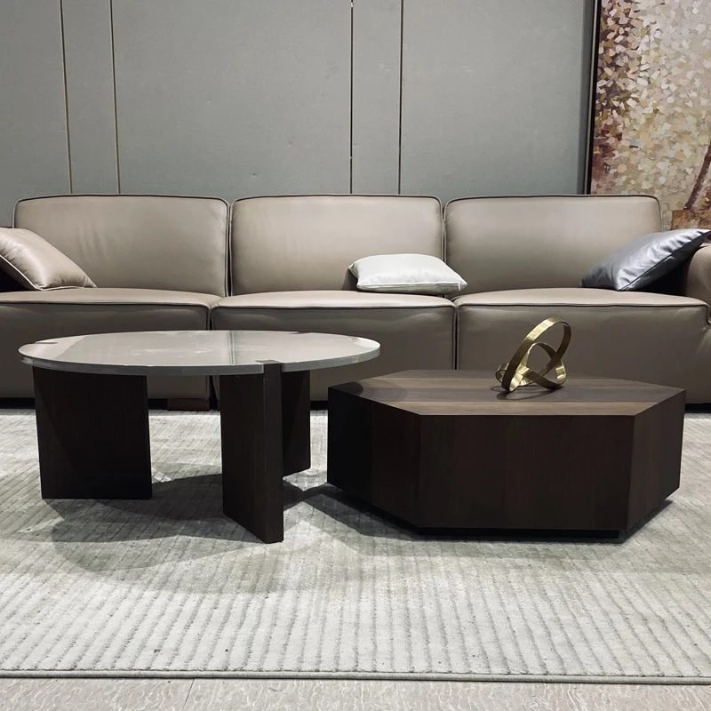 Luksusowe włoskie stoliki kawowe Nowoczesna estetyka Minimalistyczne eleganckie stoliki kawowe Modne wysokiej jakości meble Mesa Centro do domu