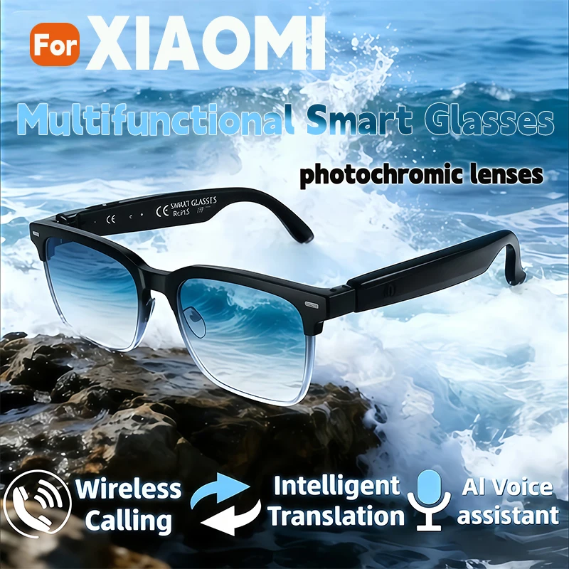 

for Xiaomi Sony 8MP HD Camera Video & Audio Recording Optical Image Stabilization AI Photo Recognition Smart Translation Glasses