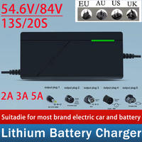 48V 72V 2A 3A 5A lithium-ion charger 13S 20S 54.6V 84V 18650 21700 battery charging 5A fast intelligent charger