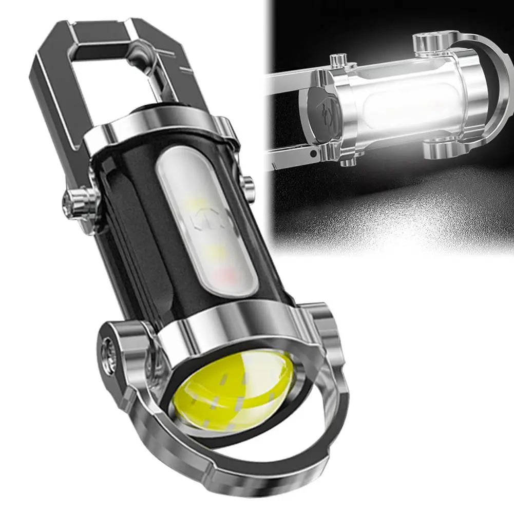 

Outdoor Portable Mini Flashlight 1200mAh Flashlights 7mode Type-C Flashlight Long Standby Life For Camping Fishing